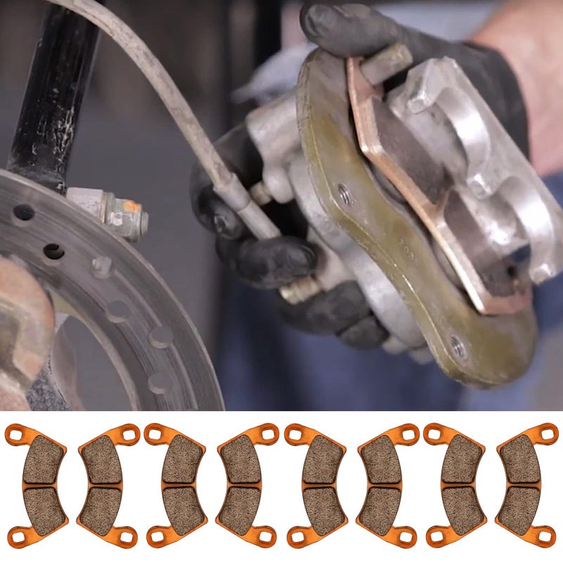 Zinger Brake Pads for Polaris RZR XP 1000 EPS 2022 2021 2020 2019 2018 2017 2016 2015 2014 & 2014-2021 RZR 1000 XP 4 Except Premium Edition,4 Set Front and Rear Sintered Copper Brake Pads - Image 4
